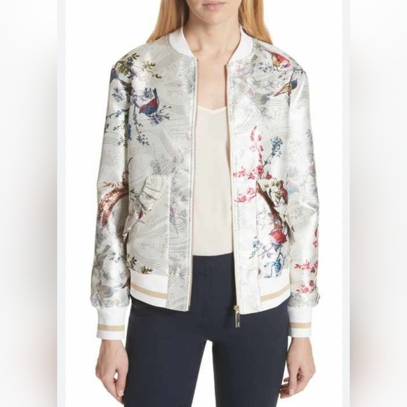 Tanzi Opulent Fauna Ornate Bomber Jacket - Picture 3 of 16